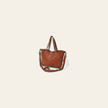 Spaghetti Western Genuine Full Grain Leather Tote Bag for Women Large Shoulder Handbag with Adjustable Strap