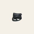 Spaghetti Western Full Grain Leather Small Crossbody Bag for Women – Slim Flap Shoulder Bag with Magnetic Closure