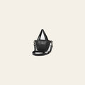 Spaghetti Western Mini Full Grain Leather Tote Bag for Women Small Bucket Style Handbag with YKK Zipper Rivet Detail