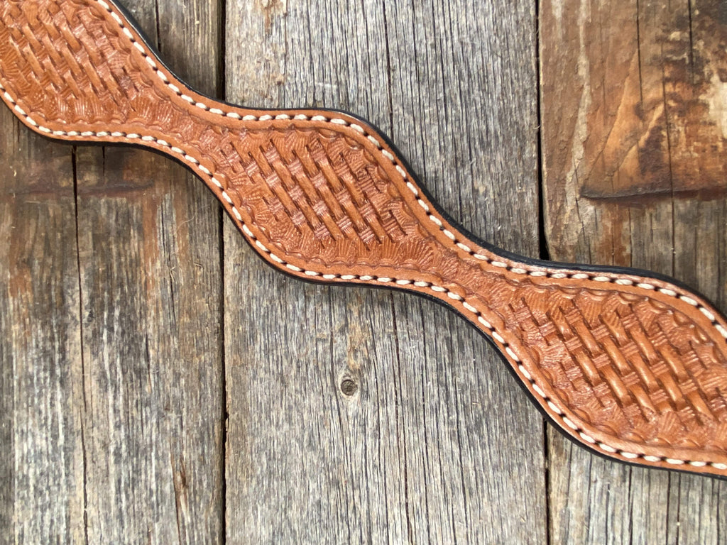 Basketweave Scalloped Light Oil Breastcollar — view 2
