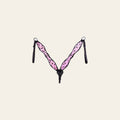 HILASON Western Horse American Leather Headstall Breast Collar Tack Black