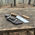 Oakridge Tracker Survival Knife 13" Handmade Stag Antler Handle | Full Tang Outdoor Knife
