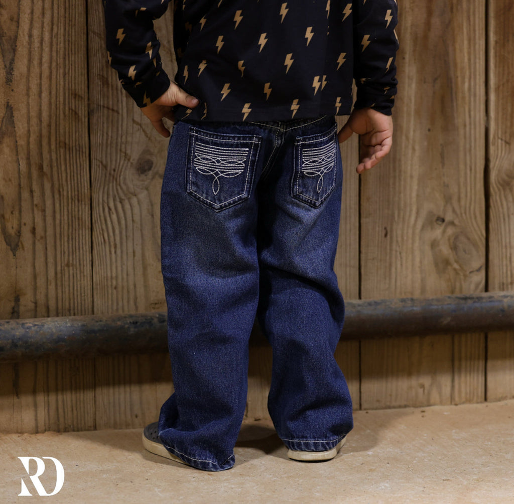 Bam Bootcut - Dark Wash Toddler Boy Denim