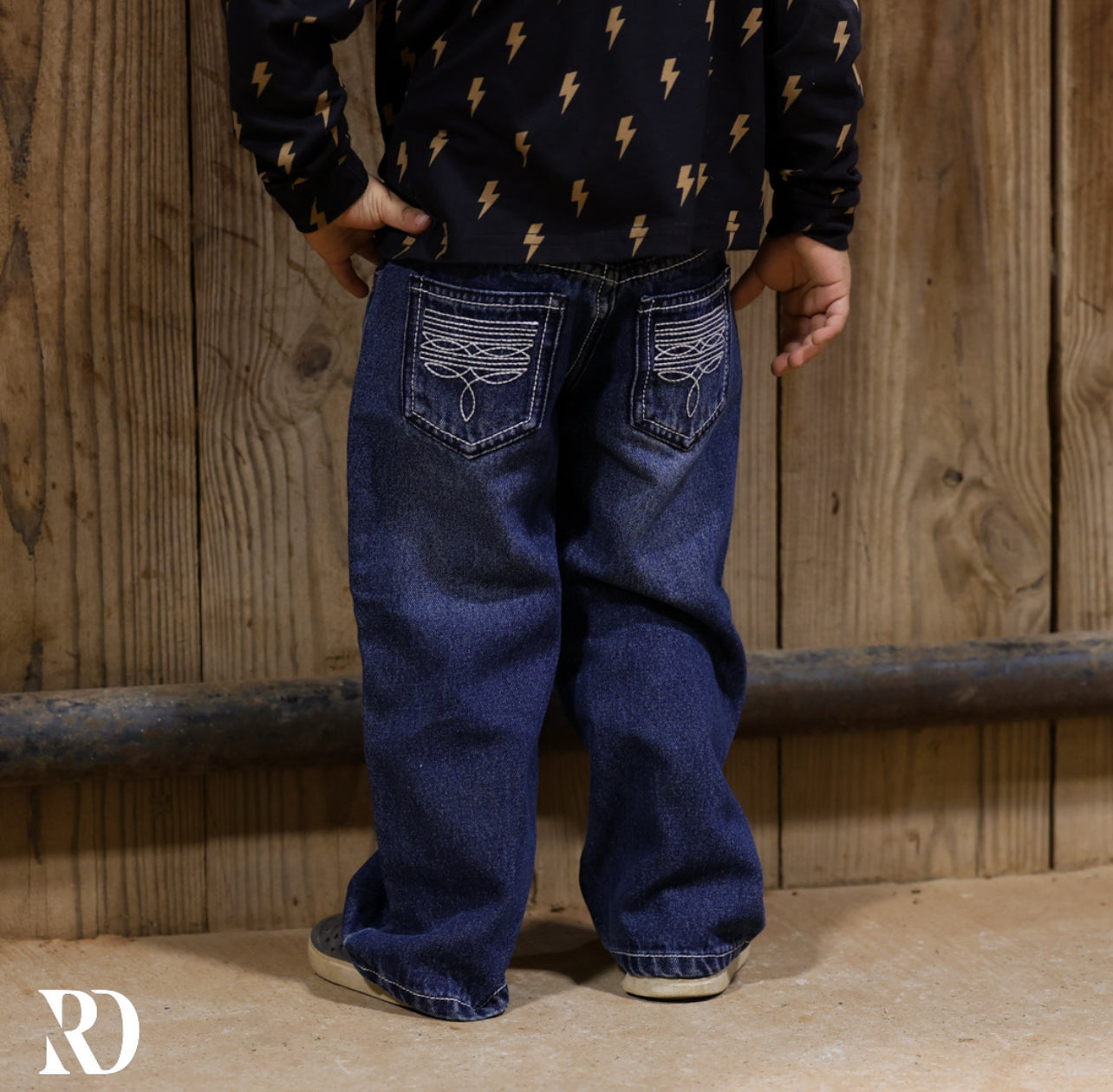 Bam Bootcut - Dark Wash Toddler Boy Denim