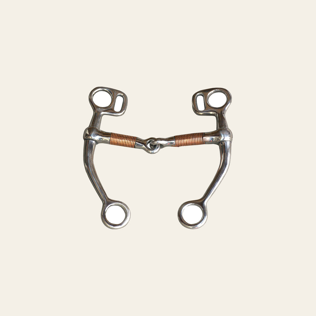 5 In Tom thumb Stainless Steel Horse Bit With Mouth Copper Side