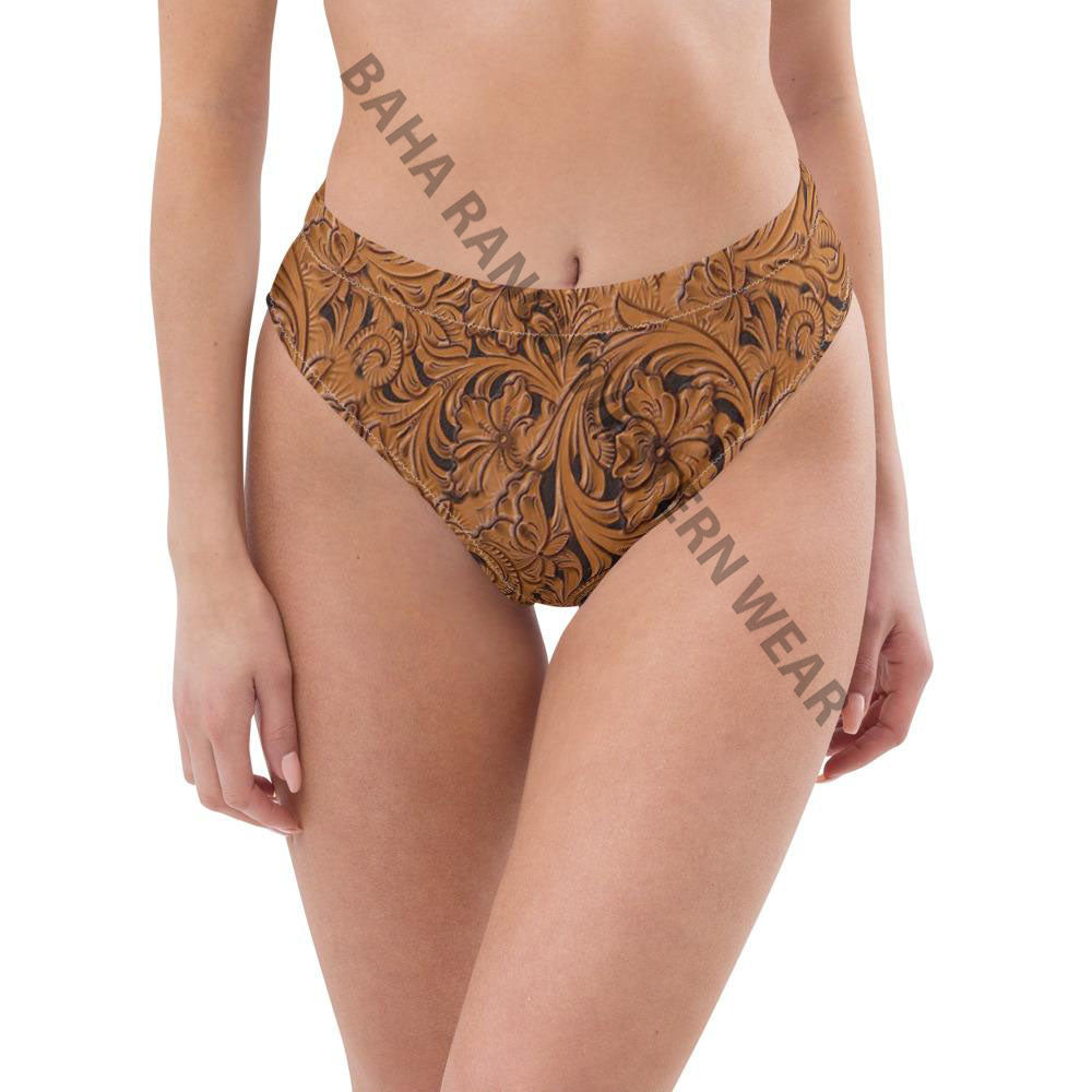 Yeehaw Tooled Leather Bikini Bottom by Baha Ranch Western Wear - product image 5