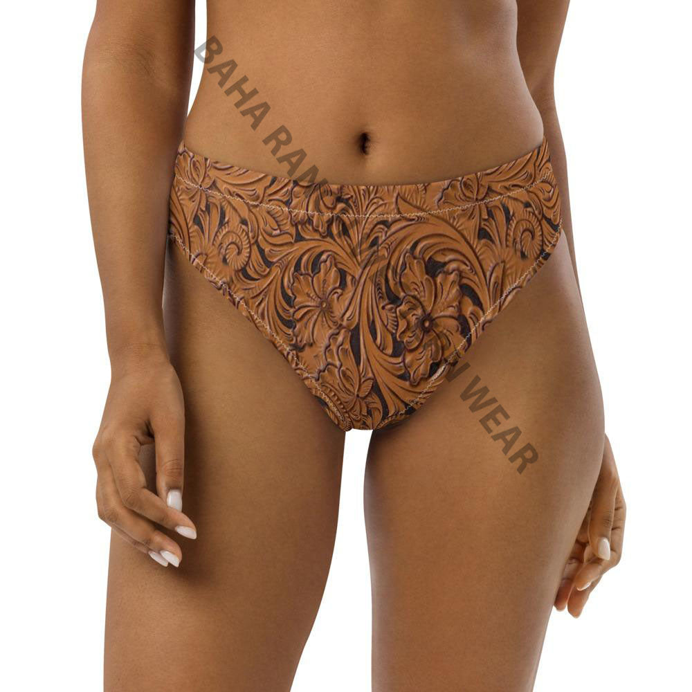 Yeehaw Tooled Leather Bikini Bottom by Baha Ranch Western Wear - product image 3