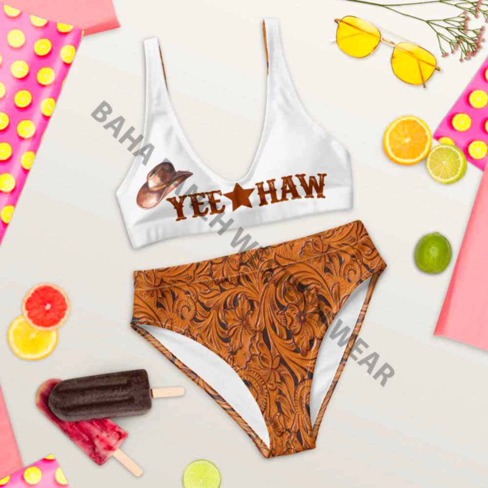 Yeehaw Tooled Bikini XS by Baha Ranch Western Wear