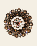 Topaz, AB & Pearl Berry Jacket European Crystal on a warm cream background