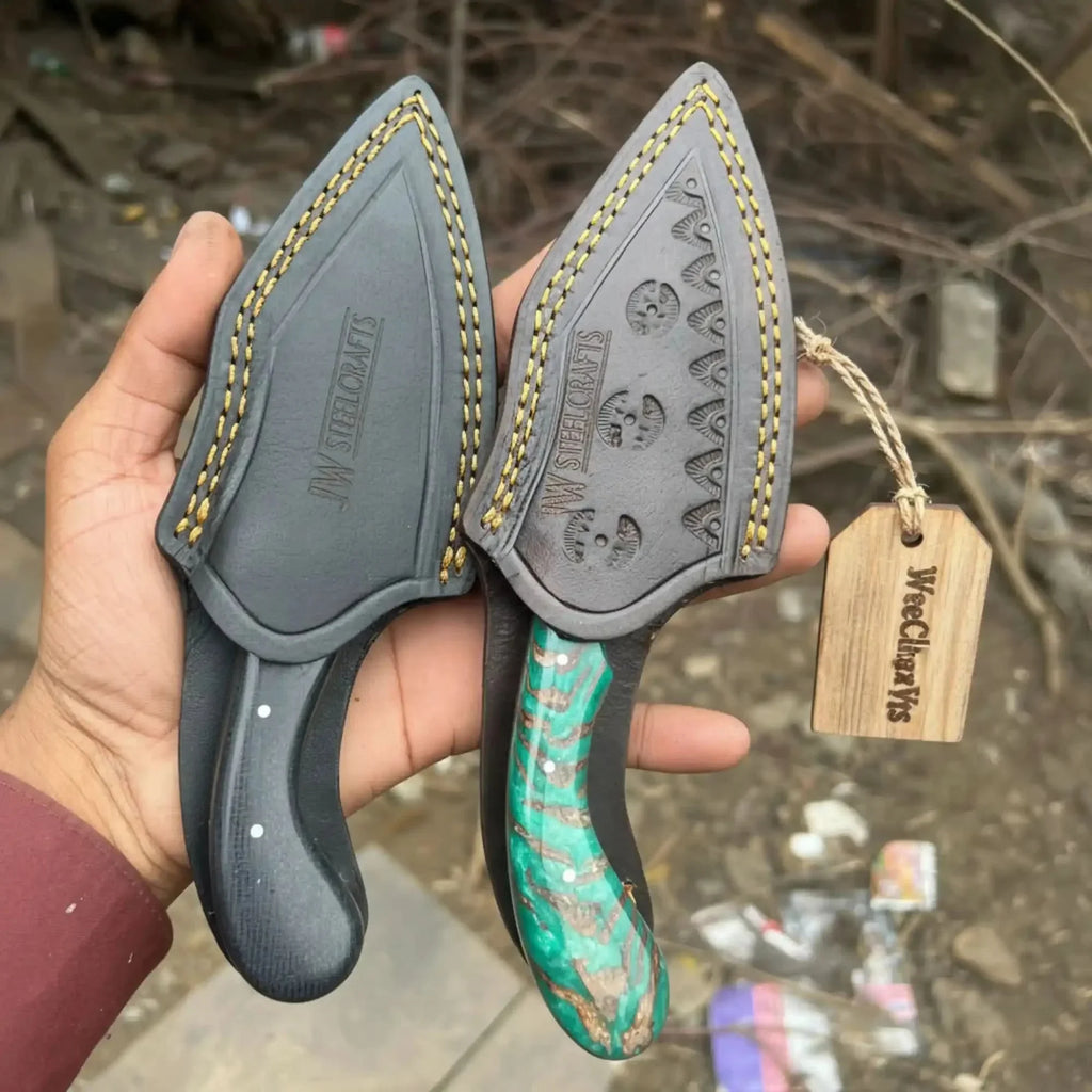 Wide Blade Skinner Knife Set High Carbon Steel Fixed Blade Knives