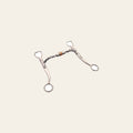 Bar H Equine Twisted Wire Straight Shank Tongue Relief Bit W/Copper Ring | Bits for Horses Horse Snaffle and bridles