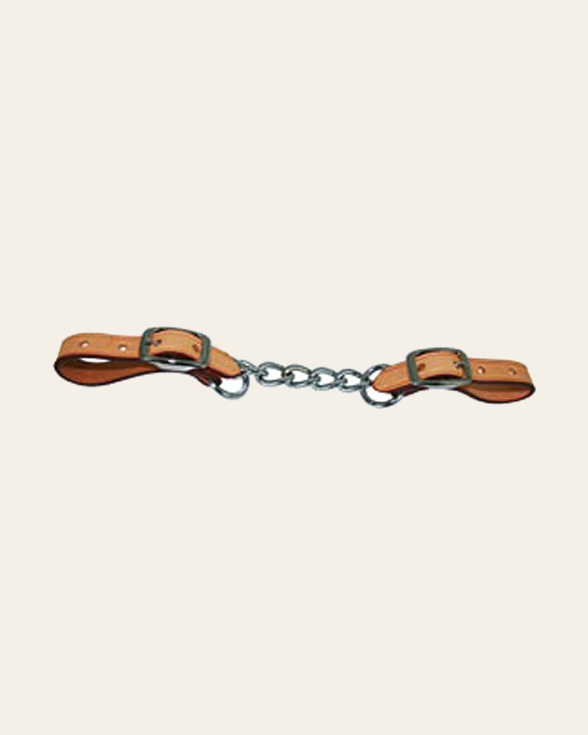 U-5/8 Inch Hilason Western Horse Skirting Leather Single Link Mouth Curb Chain