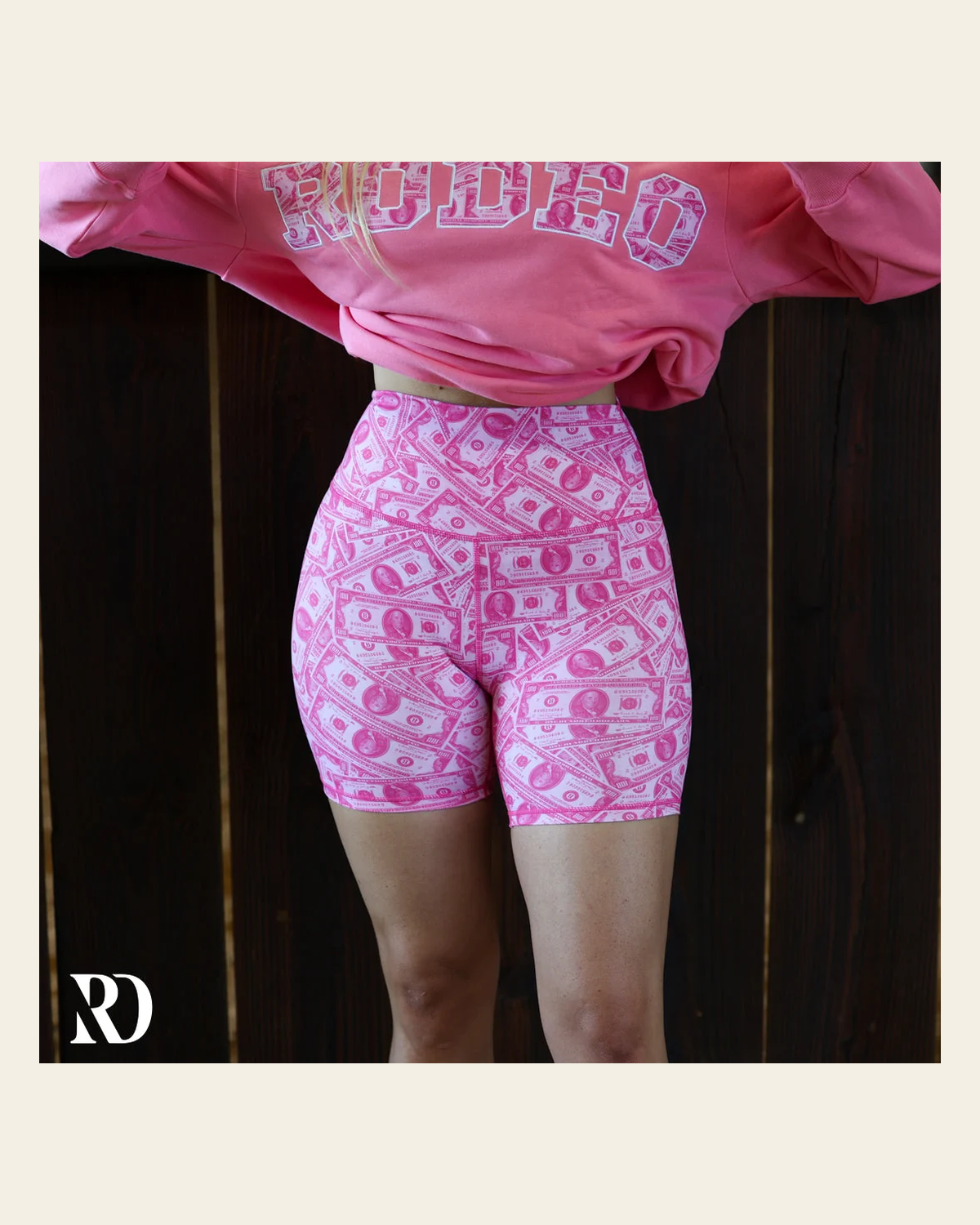 Vital Bike Shorts | Momma's Money on a warm cream background