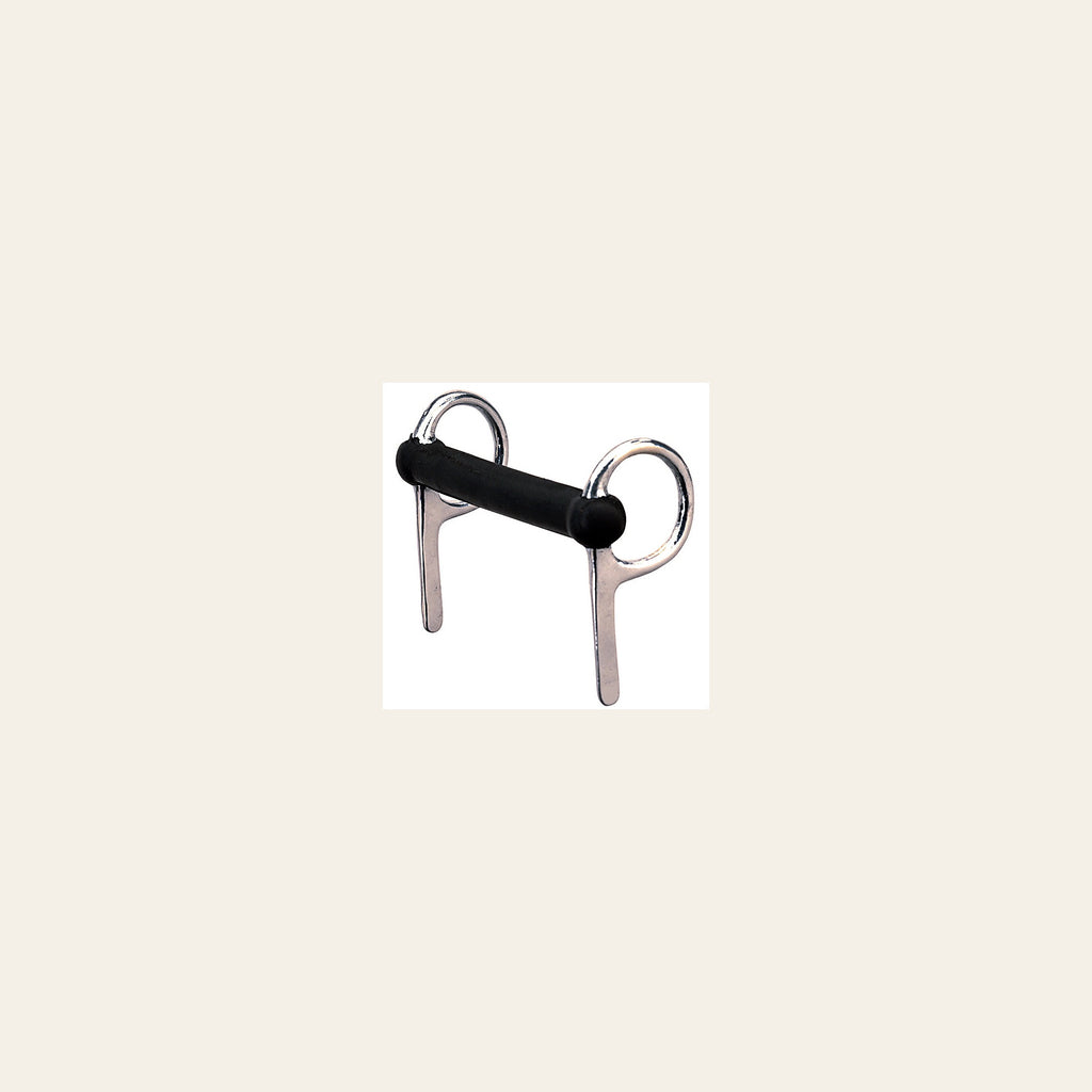 Weaver Leather Driving Horse Bit 5 Inch Rubber Mouth Stainless Steel