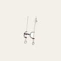Weaver Leather Nylon Rope Gag Bridle | Stitched Latigo Ear Sweet Iron Sliding Bit with Copper Roller