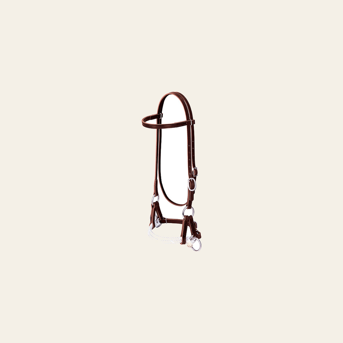 WEAVER LEATHER Horse Side Pull Single Rope Genuine Headstall Harness Burgundy