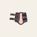 Tough-1 Leather Velcro Splint Boot Dark Brwon