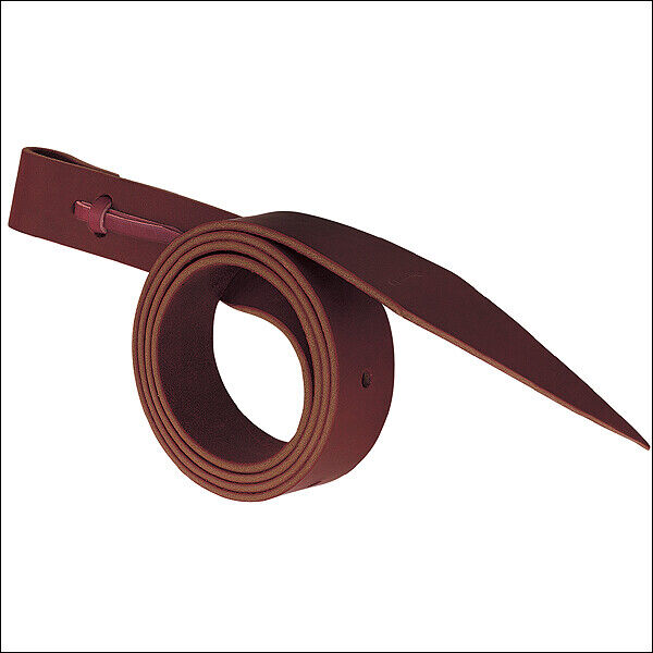 Weaver Latigo W/ Holes Burgundy Leather Hosre Cinch Straps 1-1/4 Inch X 72