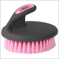 Weaver Leather Palm Held Coarse Horse Face Brush W/ Large Soft Bristles Gray