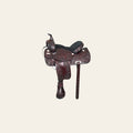 HILASON Western Draft Horse Trail Pleasure American Leather Saddle | for Horses