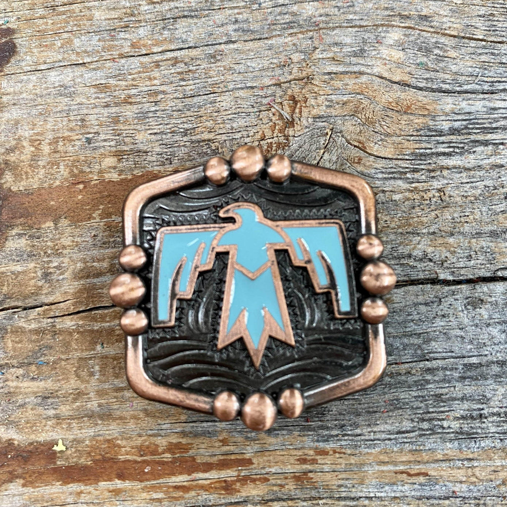 Copper Thunderbird Concho 1” W116S