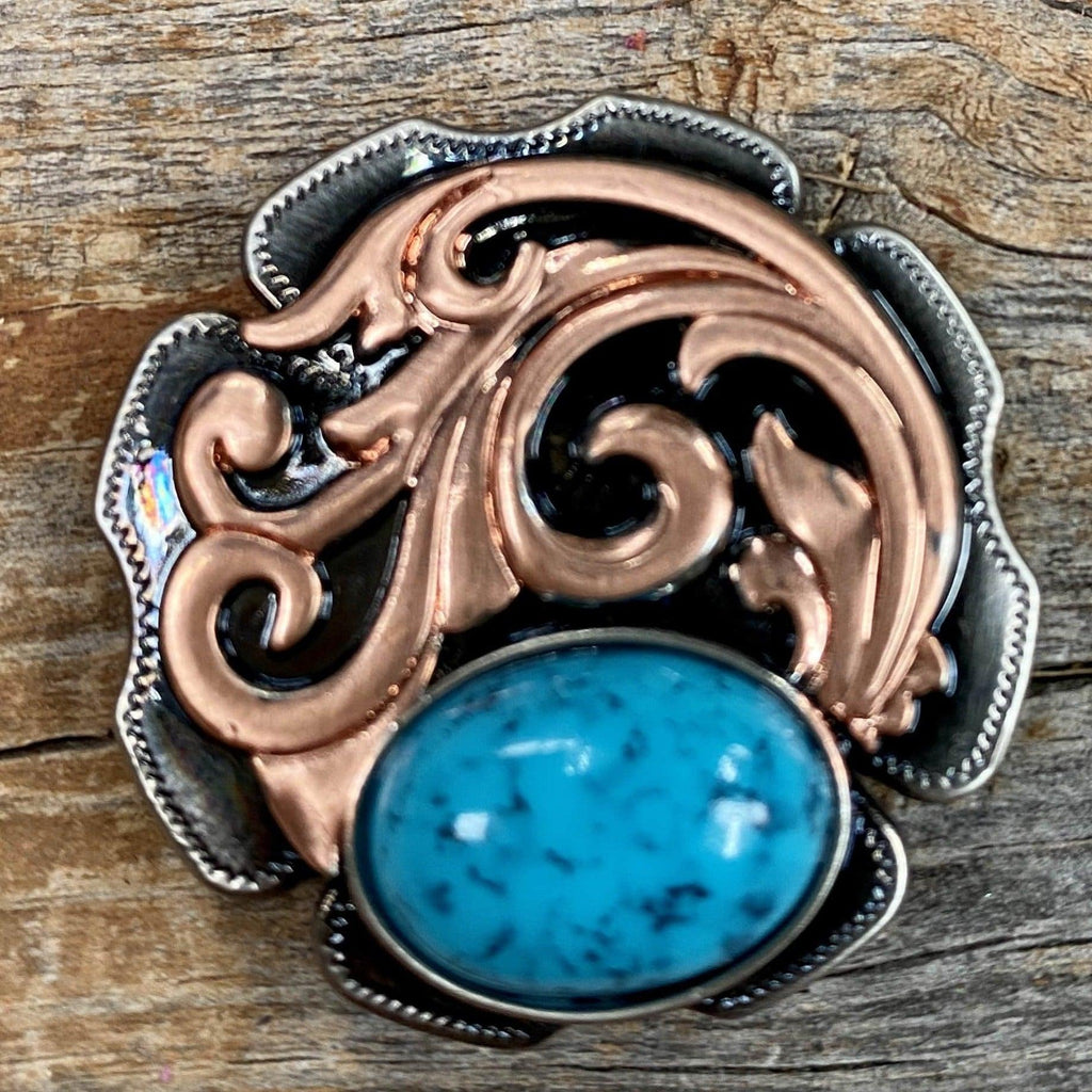 Copper Turquoise Howlite 1.5" #W121L