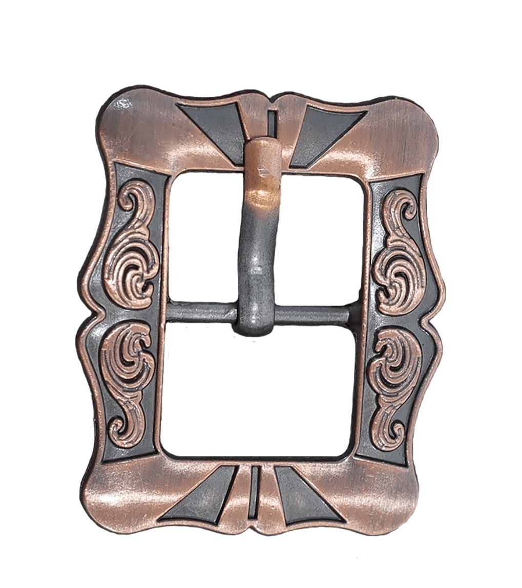 Small Copper Cart Buckle W158B — view 2