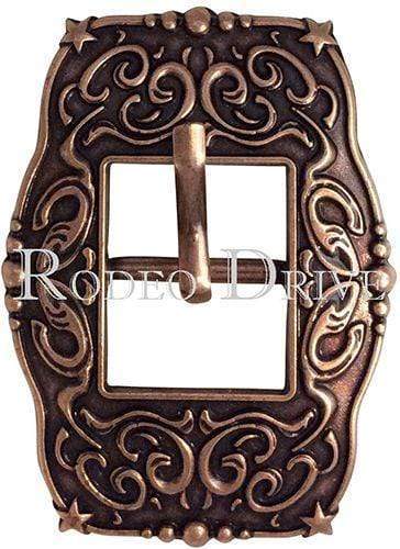 Small Star Copper Cart Buckle W176B — view 2