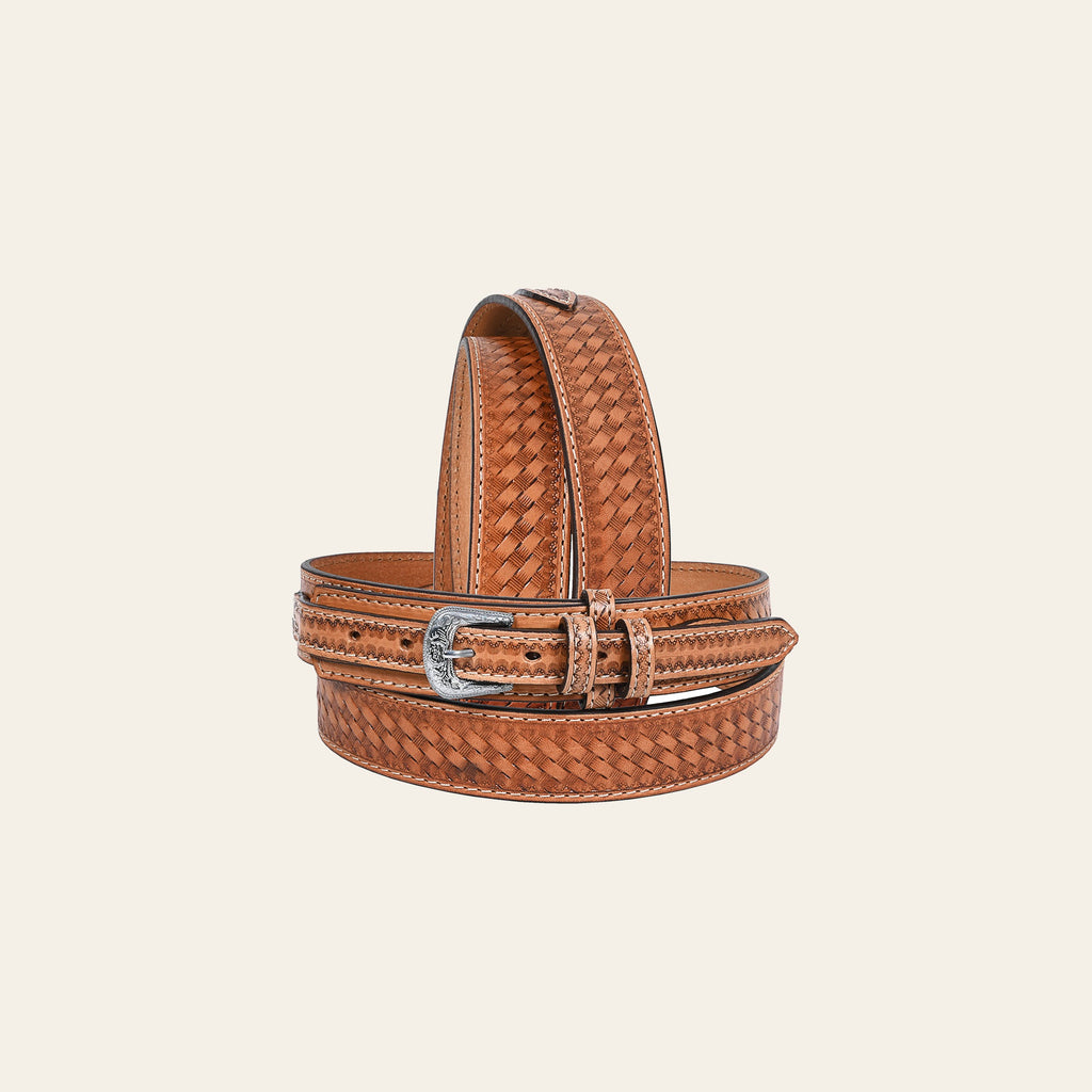 HILASON Western Genuine Leather Belt for Men Women Cowboy Cowgirl Handmade Unisex Full Grain Heavy Duty Engraved Buckle