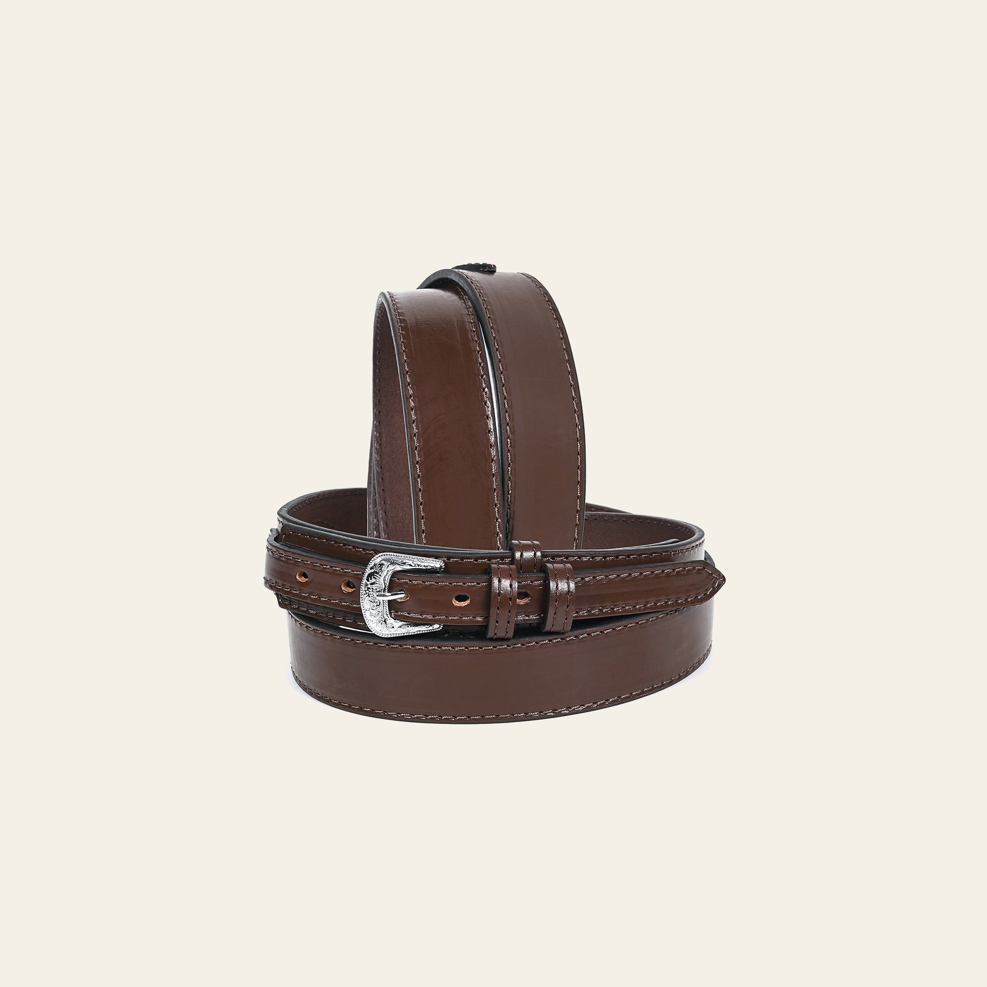 HILASON Western Genuine Leather Belt for Handmade Unisex Full Grain Heavy Duty Engraved Buckle Belt Dark Brown