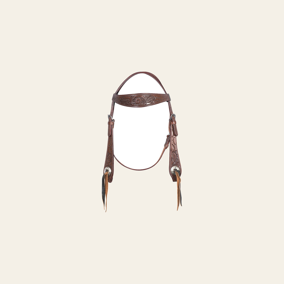 Western Horse Headstall Leather Brown Hilason Comfytack by