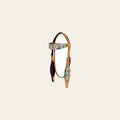Western Horse Headstall Tack American Leather Tan Hilason