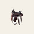 HILASON Western Horse Saddle American Leather Flex Tree Trail & Pleasure Dark Brown | for Horses