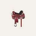 HILASON Western Horse Saddle American Leather Treeless Trail Barrel | for Horses