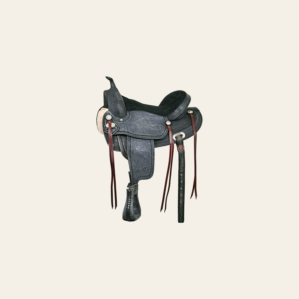 HILASON Western Horse Treeless Trail Pleasure American Leather Saddle | Barrel for Horses