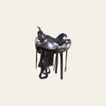 HILASON Western Horse Saddle American Leather Treeless Trail Pleasure | Barrel for Horses