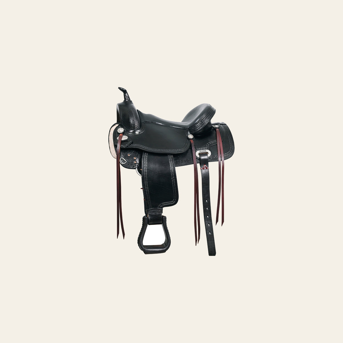 HILASON Western Horse Saddle American Leather Treeless Trail Pleasure | Barrel for Horses