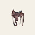 HILASON Western Horse Saddle American Leather Treeless Trail Pleasure | Barrel for Horses