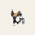 HILASON Western Horse Saddle Treeless American Leather Trail Barrel | for Horses