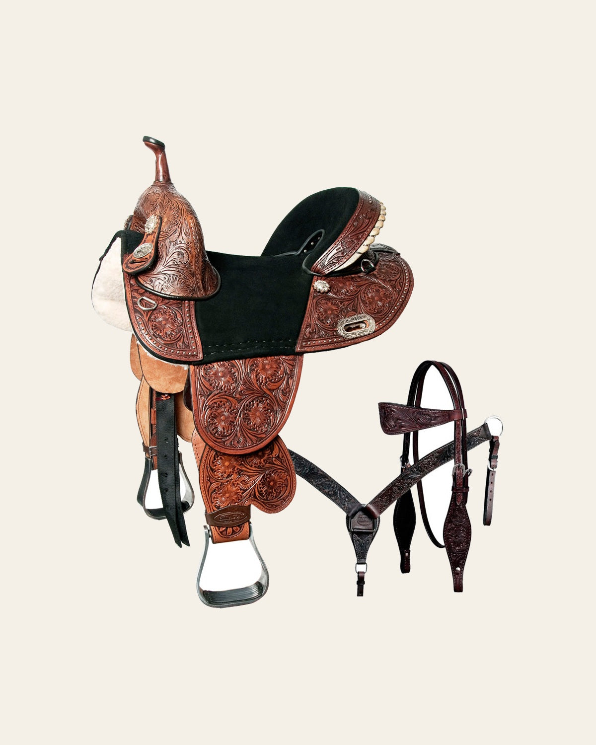 HILASON Western Horse Saddle Treeless American Leather Trail Barrel Tack | for Horses