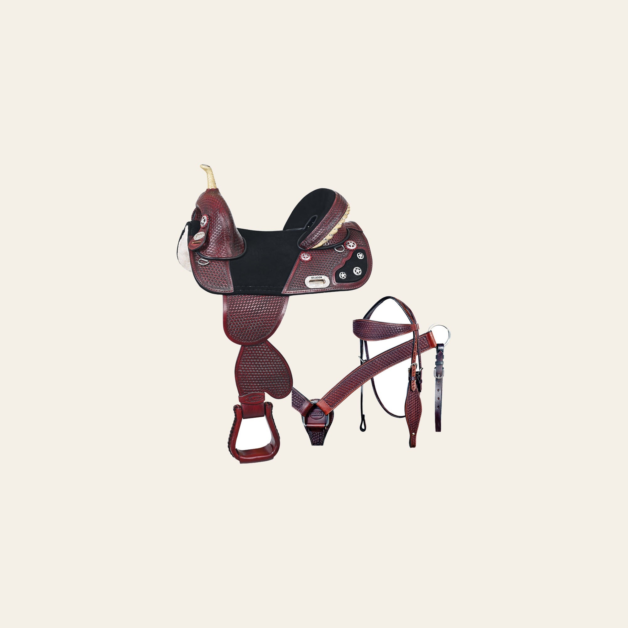 HILASON Western Horse Saddle Treeless American Leather Trail Barrel Tack | for Horses