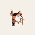HILASON Western Horse Saddle Treeless American Leather Trail Barrel Tack | for Horses