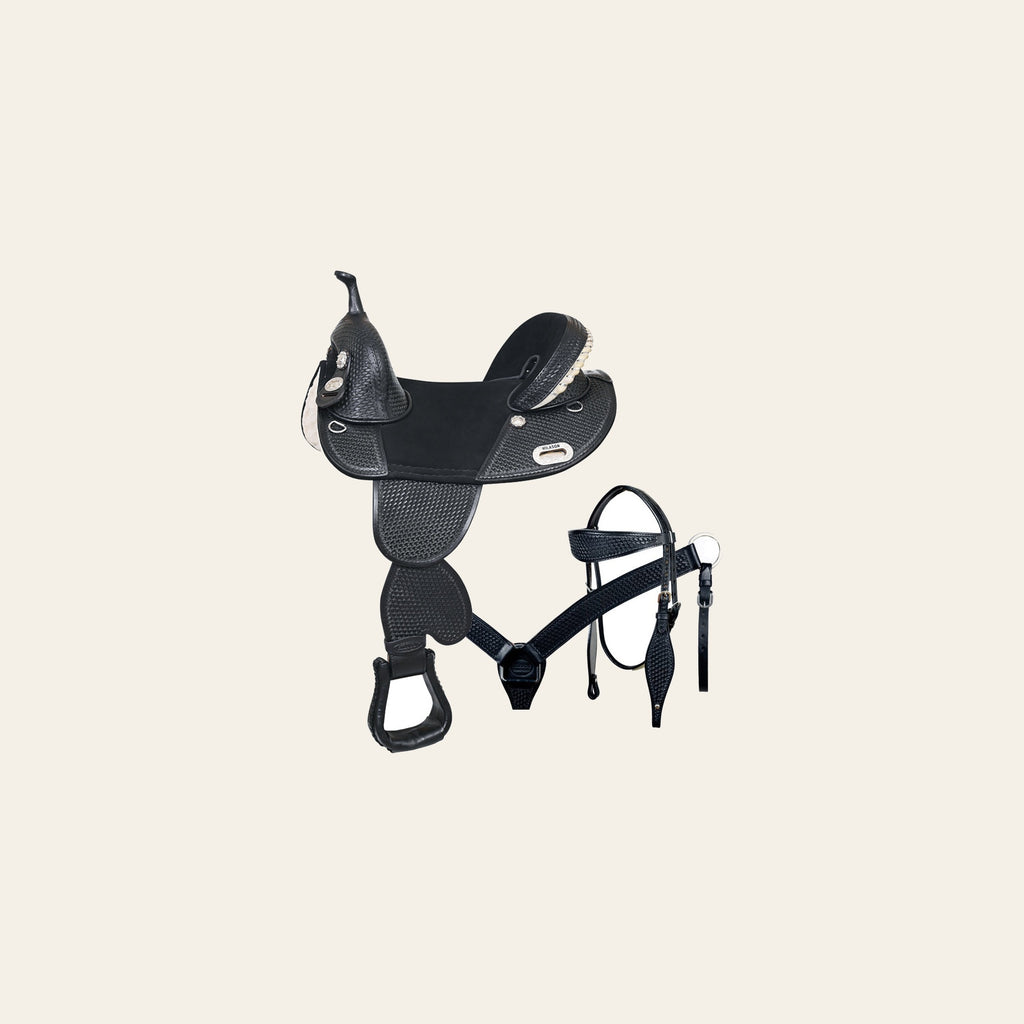 HILASON Western Horse Saddle Treeless American Leather Trail Barrel Tack | for Horses