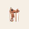 HILASON Western Horse Wade Backstitch Saddle American Leather Trail Barrel Racing | Hand Tooled & Roping For Horses