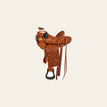 HILASON Western Horse Wade Saddle American Leather Ranch Roping Oiled | Hand Tooled & For Horses