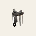 HILASON Western Horse Wade Saddle American Leather Ranch Roping Antique Black | Hand Tooled & For Horses