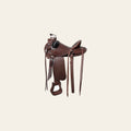 HILASON Western Horse Wade Saddle American Leather Ranch Roping Dark Brown | Hand Tooled & For Horses
