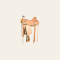 HILASON Western Horse Wade Saddle American Leather Ranch Roping Tan | Hand Tooled & For Horses