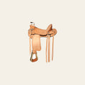 HILASON Western Horse Wade Saddle American Leather Ranch Roping Tan | Hand Tooled & For Horses