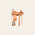 HILASON Western Horse Wade Saddle American Leather Ranch Roping Tan Kote | Hand Tooled & For Horses
